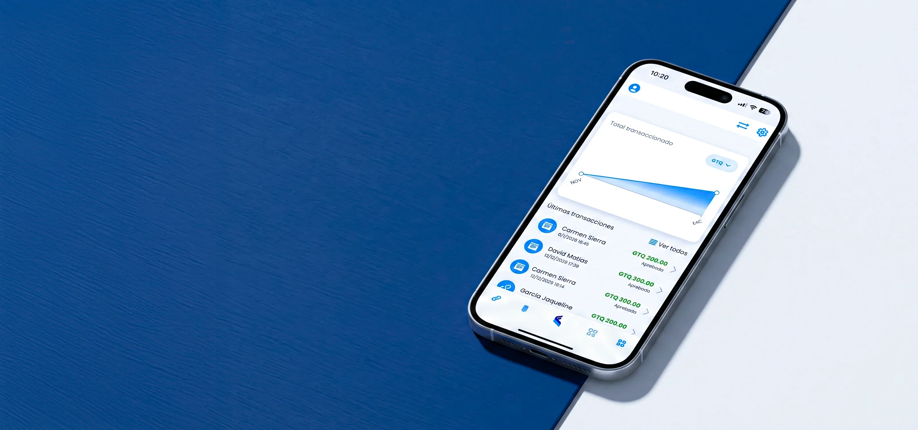 App Qpaypro en un teléfono
