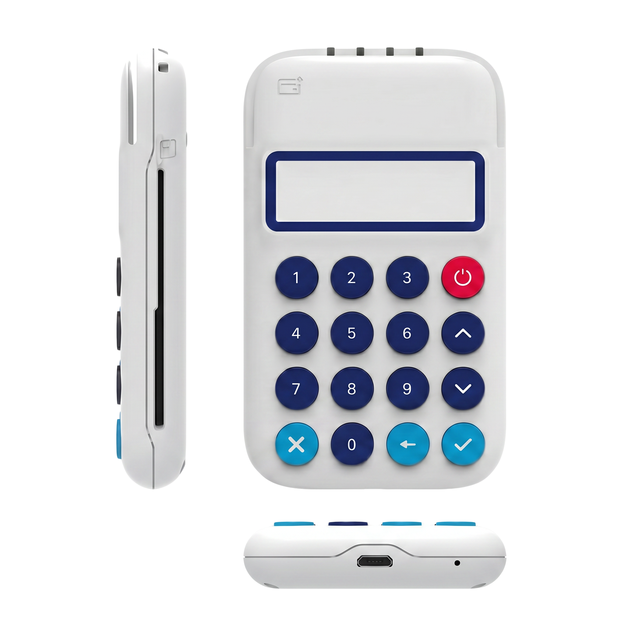Vistas del POS Cute con zona NFC