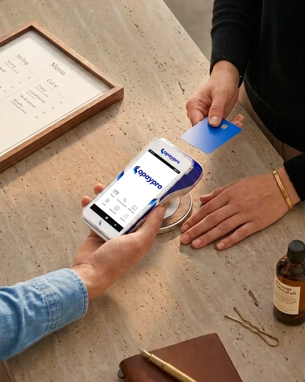 Pago sin contacto con el POS A920 de Qpaypro